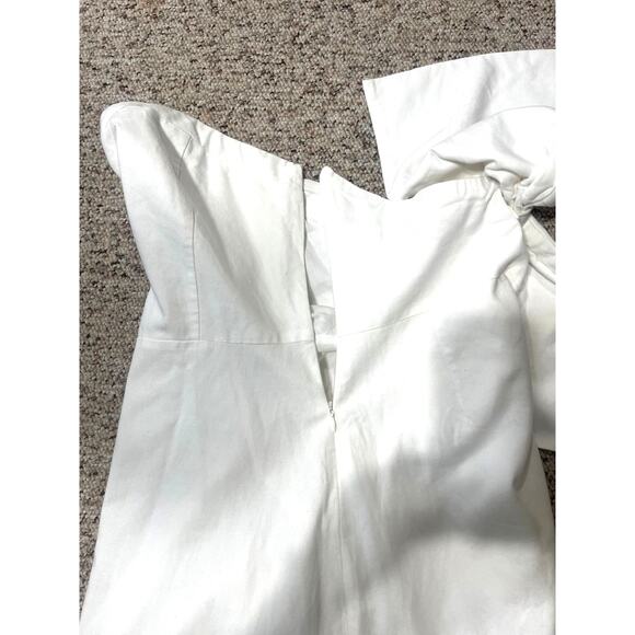 Altar'd State White Strapless Mini Bow Back Dress - Picture 9 of 12